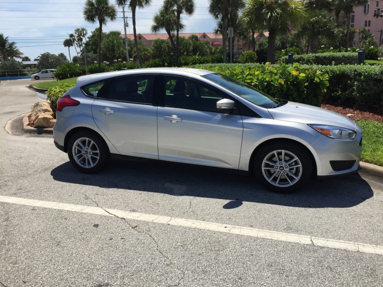 Rental car at a resort in Cocoa Beach, Florida