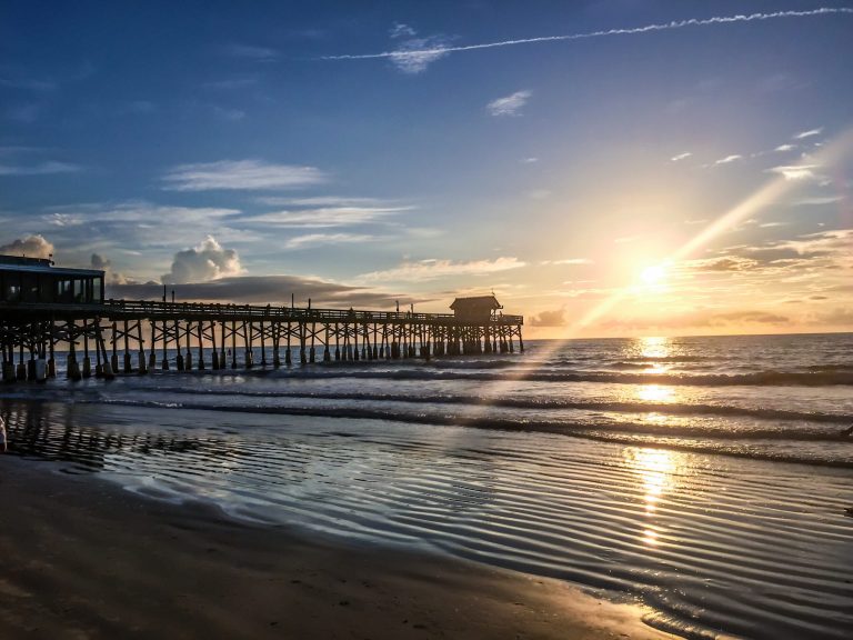 Cocoa Beach Pier at sunrise, Florida