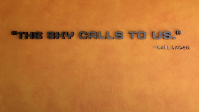 Carl Sagan quote at Kennedy Space Center, Florida