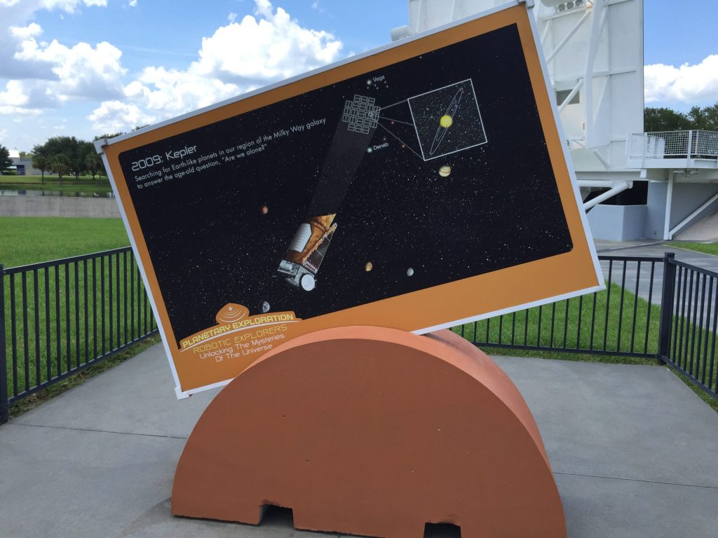 Kepler mission planetary exploration exhibit at Kennedy Space Center