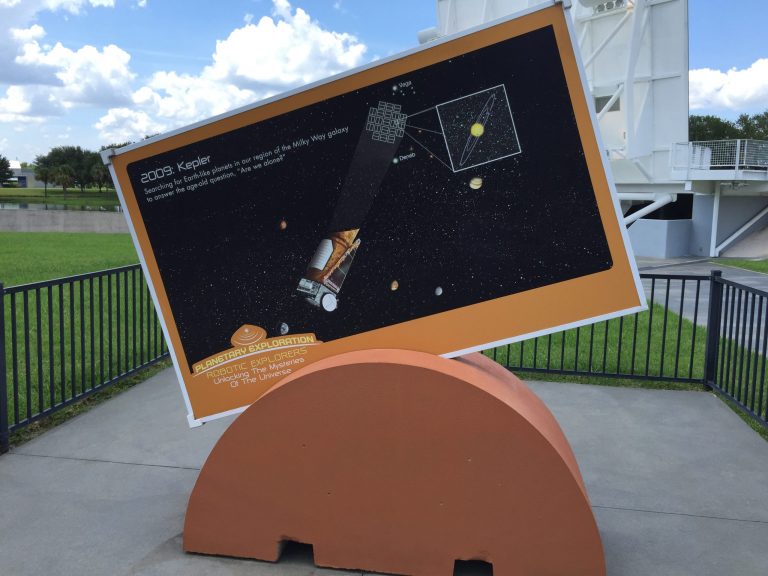 Kepler mission planetary exploration exhibit at Kennedy Space Center