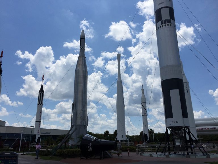 The Rocket Garden at Kennedy Space Center, Florida