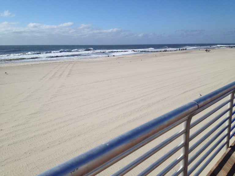 A quiet October morning on Long Beach, looking out at the Atlantic.