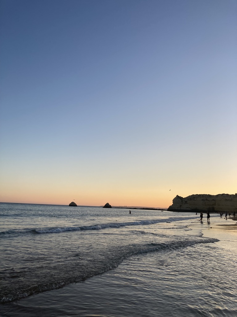 Golden hour on the beach