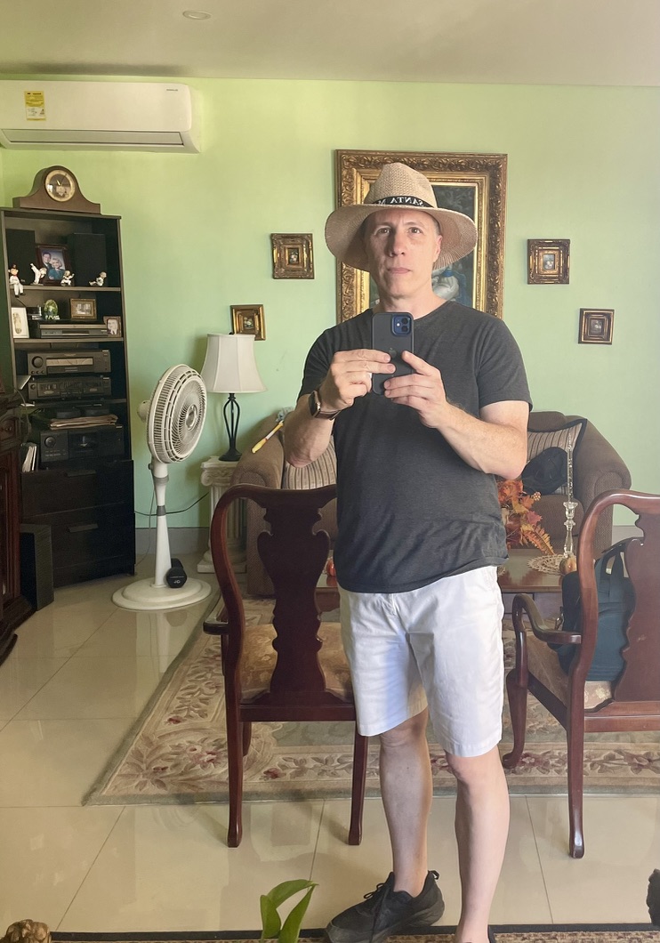 Mirror selfie from a hideaway in Santa Marta