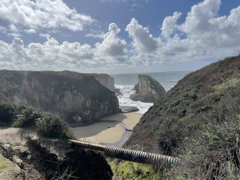The cove seen from the lookout above