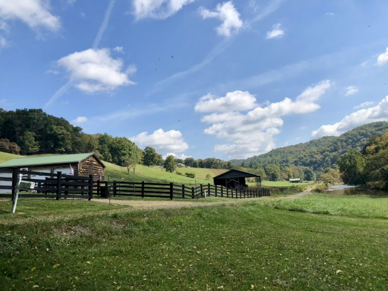 A small farm tucked into the West Virginia mountains — October 2, 2021.