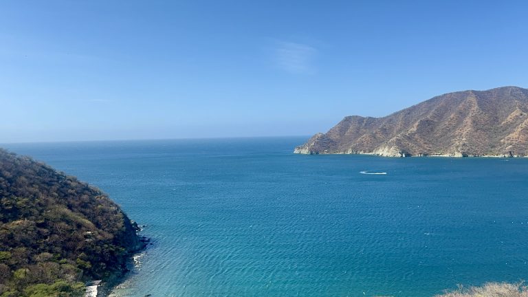 Looking out over the bay near Taganga