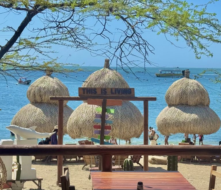 A beach club on the Colombian Caribbean