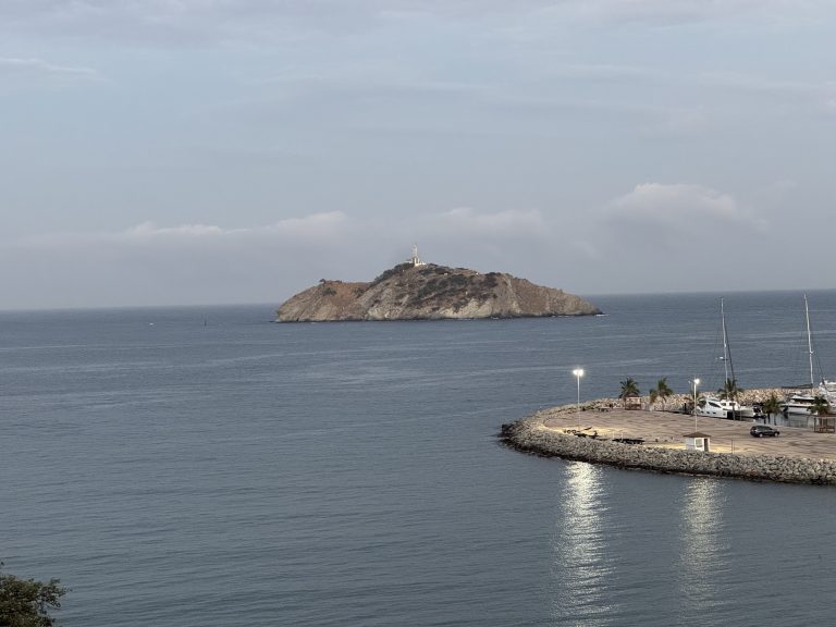 The lighthouse island off Santa Marta