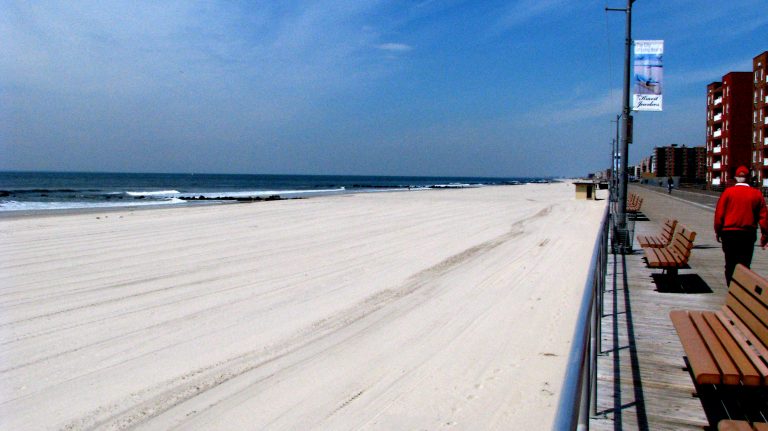 Morning walk along the Long Beach boardwalk.