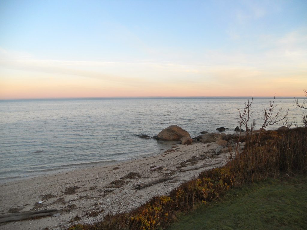 View of the Long Island Sound from the North Fork of Long Island