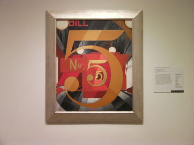 Charles Demuth's 'I Saw the Figure 5 in Gold' (1928) — Modern Wing, The Met, 2009.