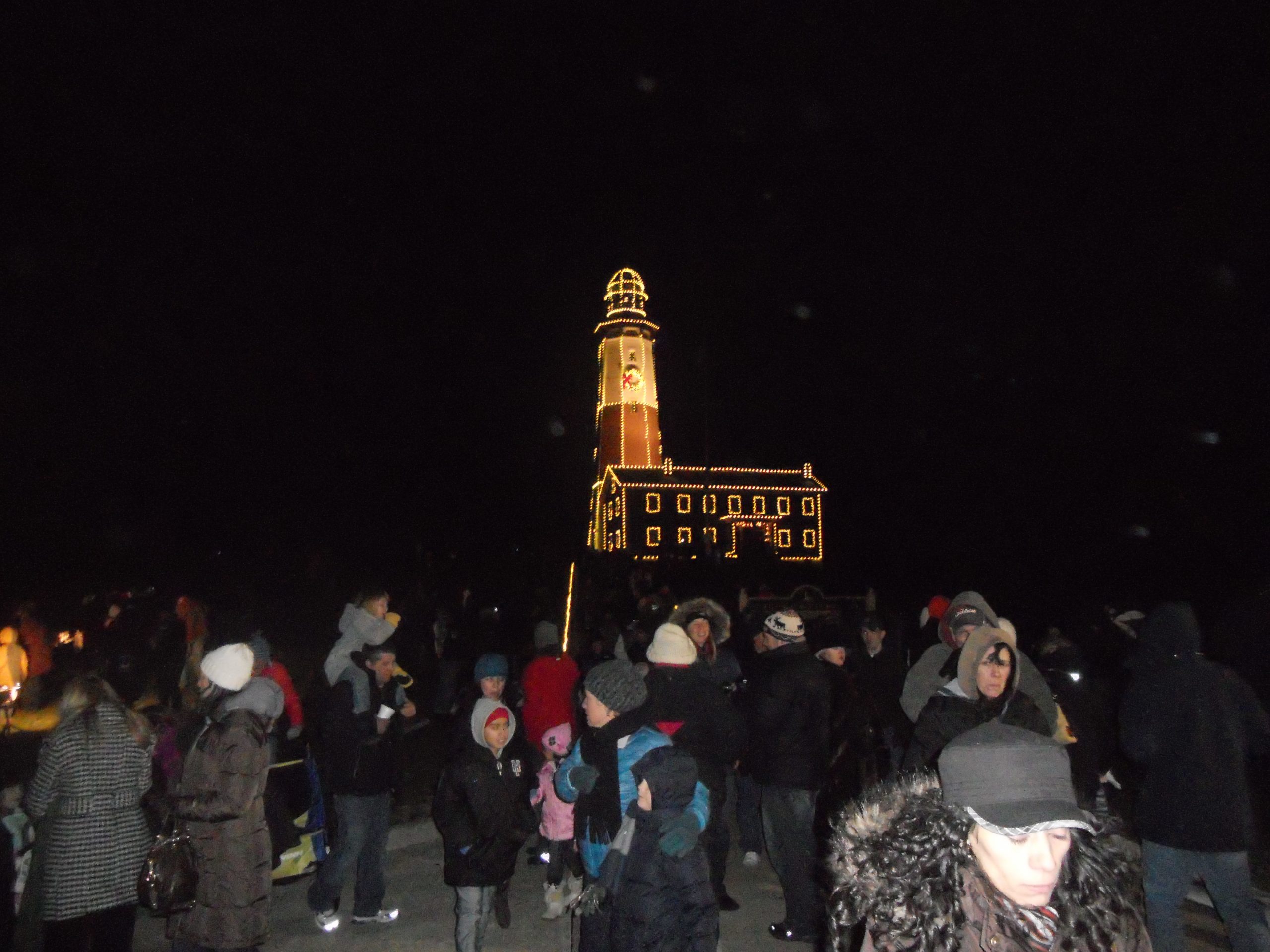 Montauk Lighthouse Christmas Lighting 2010