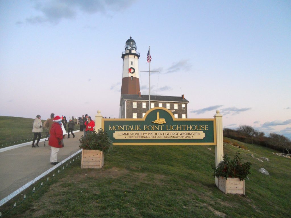 Montauk Point Lighthouse on a clear day