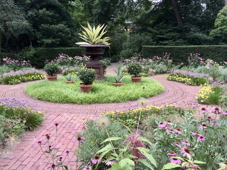 The brick circle garden, Farmingdale Teaching Gardens