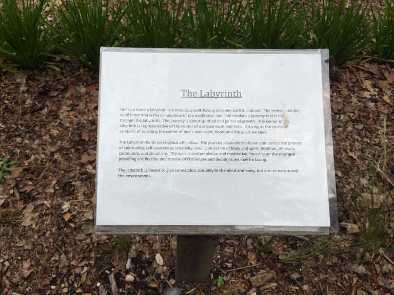 A contemplative walk at the Farmingdale Teaching Gardens