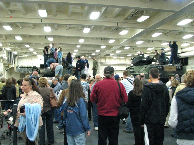 USS New York — Vehicles in the Hangar Bay