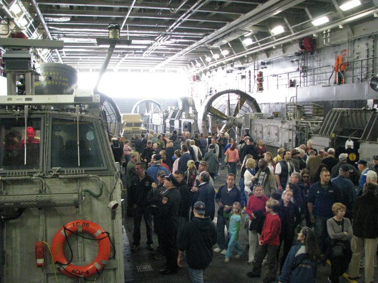 USS New York — Inside the Well Deck