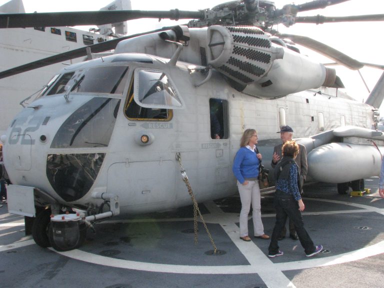 USS New York — CH-53 Helicopter Cockpit Close-Up