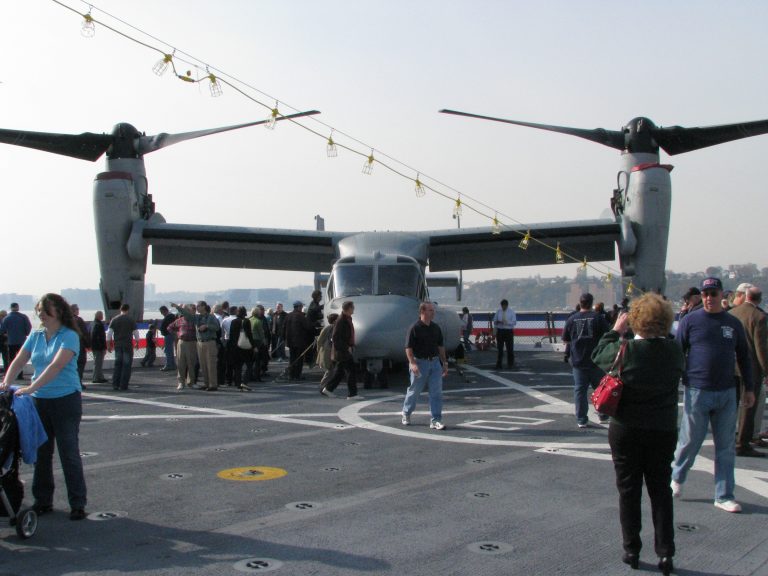 USS New York — MV-22 Osprey on the Flight Deck